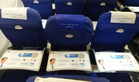 Inflight Seat Board for Chair Advertising